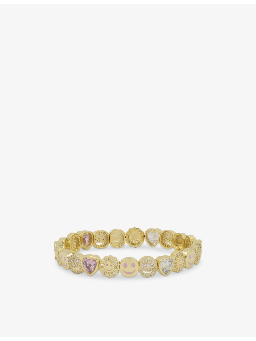 Lisa Gozlan 18ct gold plated cubic zirconia bracelet, imported from the UK