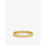 The Gemstone The Happy Face 18ct Yellow Gold Plated Brass And Gemstone Bracelet - 6in