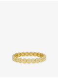 The Gemstone happy face bracelet 18ct gold plated, UK version