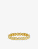 Lisa Gozlan Happy Face 18ct Yellow Gold Plated Brass and Gemstone Bracelet
