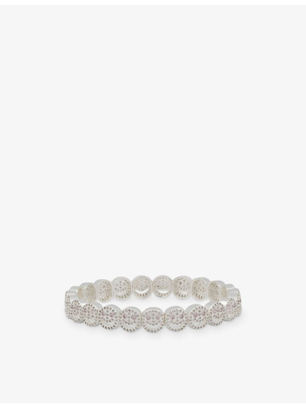 Lisa Gozlan Happy Face bracelet cubic zirconia 18ct silver plated - British product
