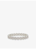 Lisa Gozlan Happy Face bracelet cubic zirconia 18ct silver plated - British product