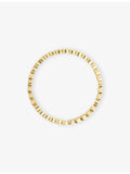 Lisa Gozlan gold-plated brass ring with cubic zirconia, imported from the UK