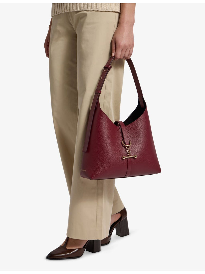 Strathberry Kite hobo leather shoulder bag, imported from the UK