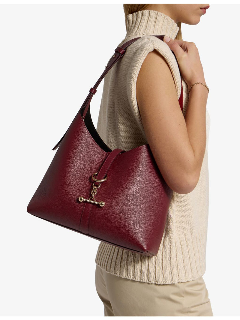 Strathberry Kite hobo leather shoulder bag, imported from the UK