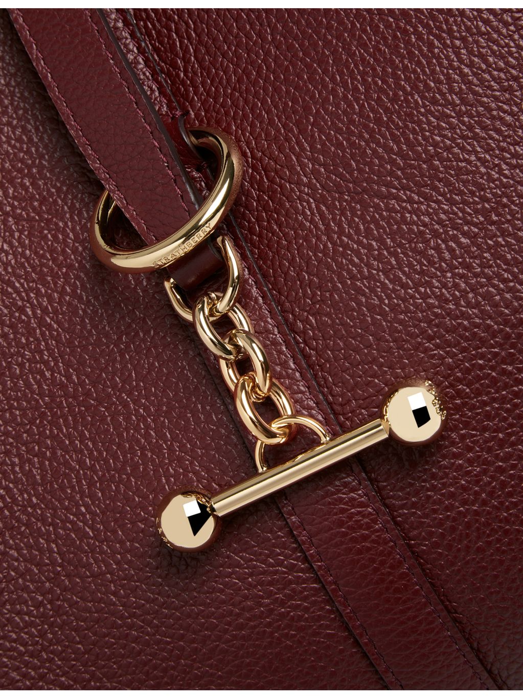Strathberry Kite hobo leather shoulder bag, imported from the UK
