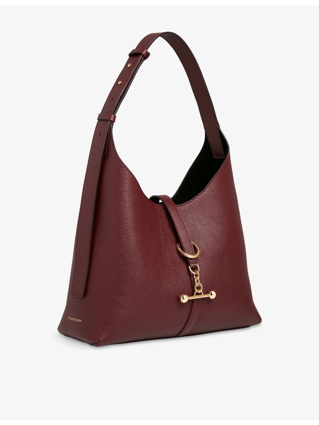 Strathberry Kite hobo leather shoulder bag, imported from the UK