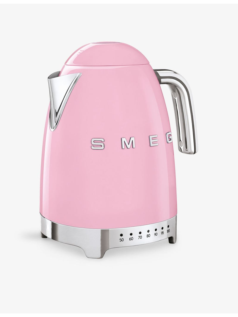 Smeg variable temperature stainless steel kettle 1.7L, imported from the UK