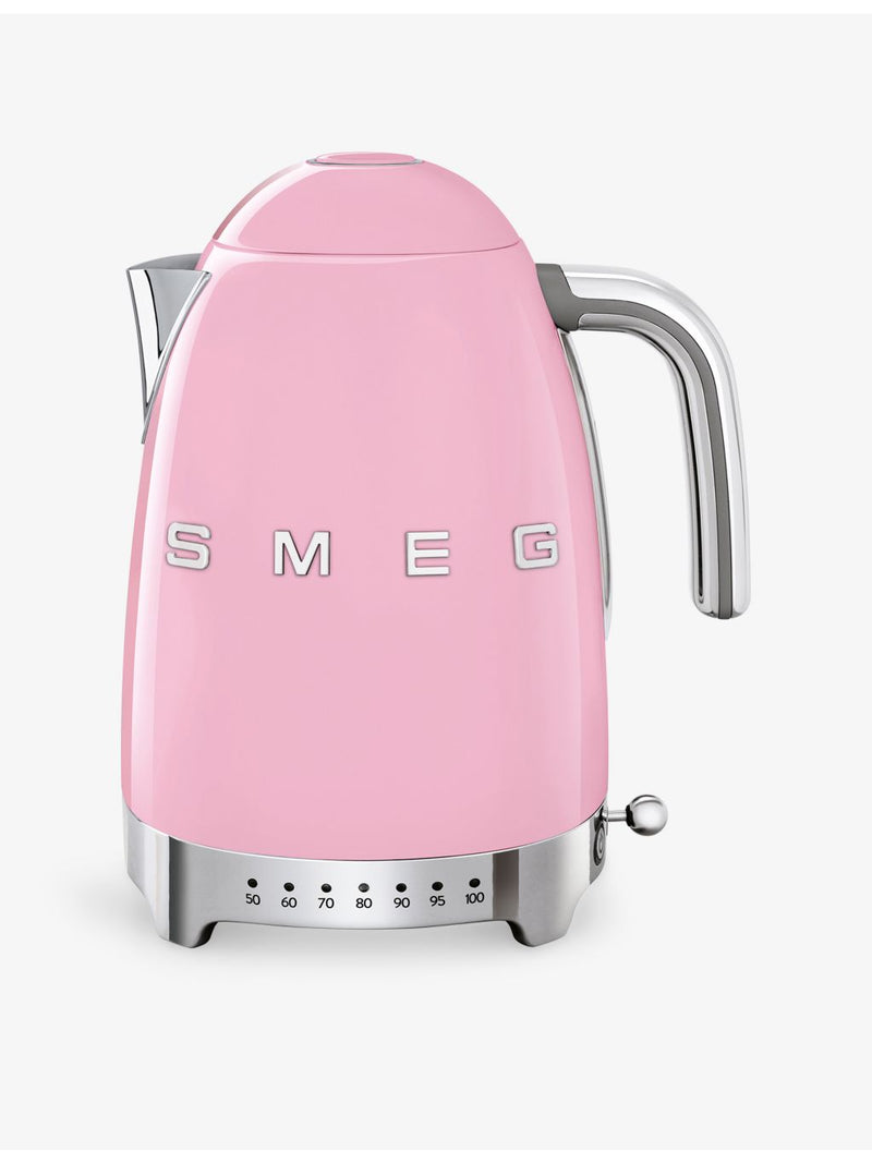 Smeg variable temperature stainless steel kettle 1.7L, imported from the UK