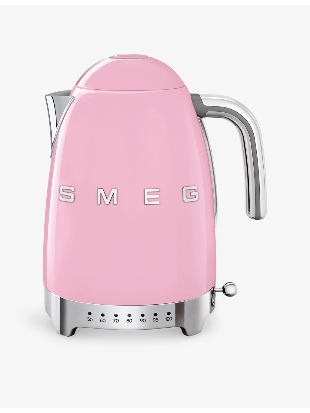 Smeg variable temperature stainless steel kettle 1.7L, imported from the UK