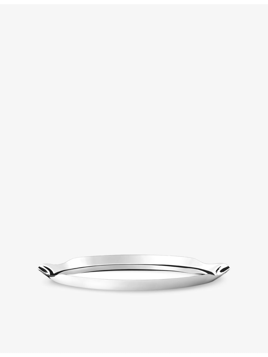 Georg Jensen mirror tray stainless steel oval 39.4cm (British brand)