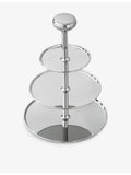 Georg Jensen mirror-polished stainless steel cake stand 30cm (British brand)