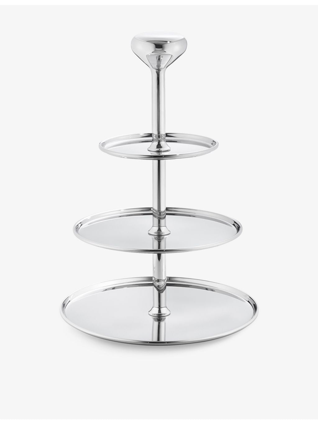 Georg Jensen mirror-polished stainless steel cake stand 30cm (British brand)