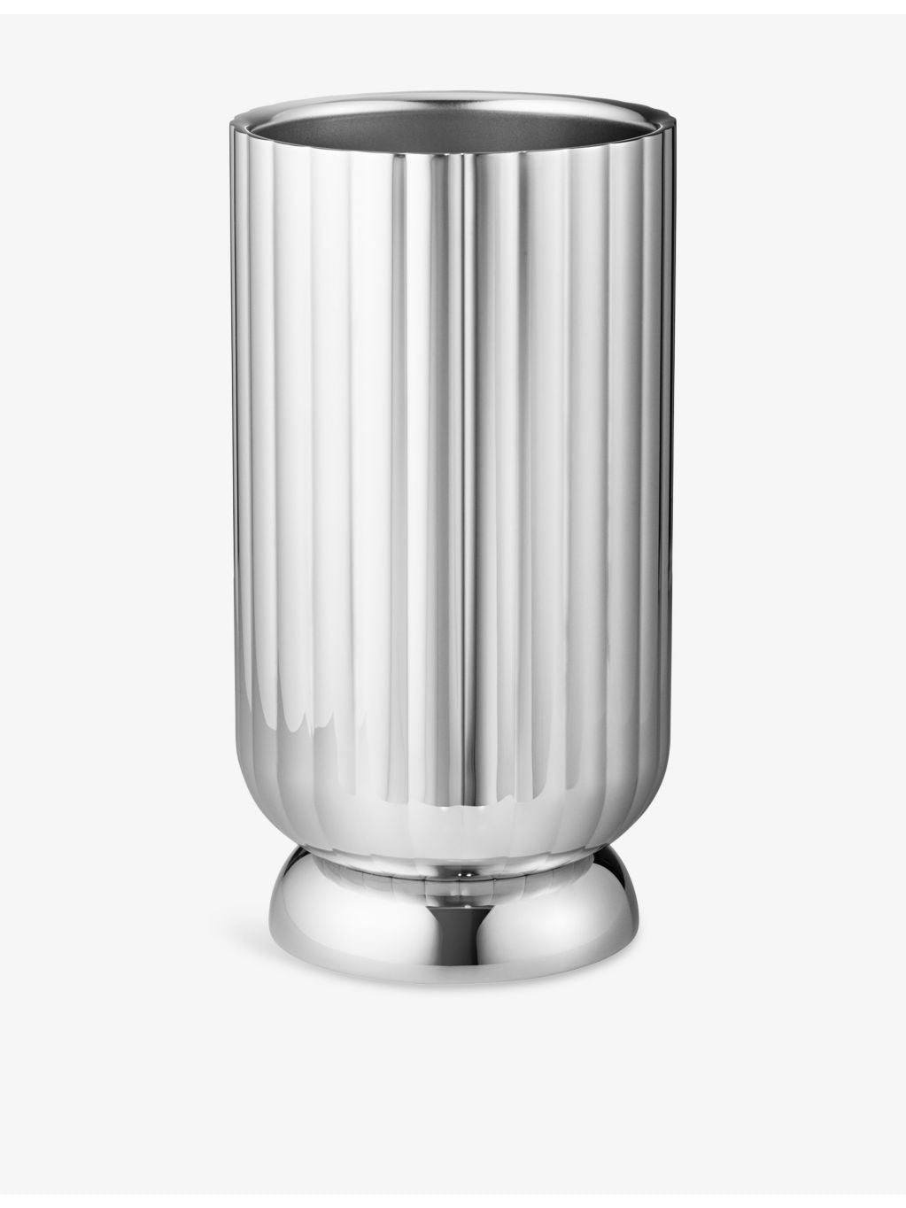 Georg Jensen Bernadotte stainless steel wine cooler 21.8cm, imported from the UK