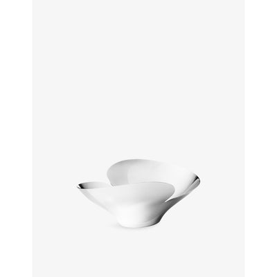 selfridges Georg Jensen Bloom Botanica Medium Stainless-Steel Bowl- Buy online at McGrocer