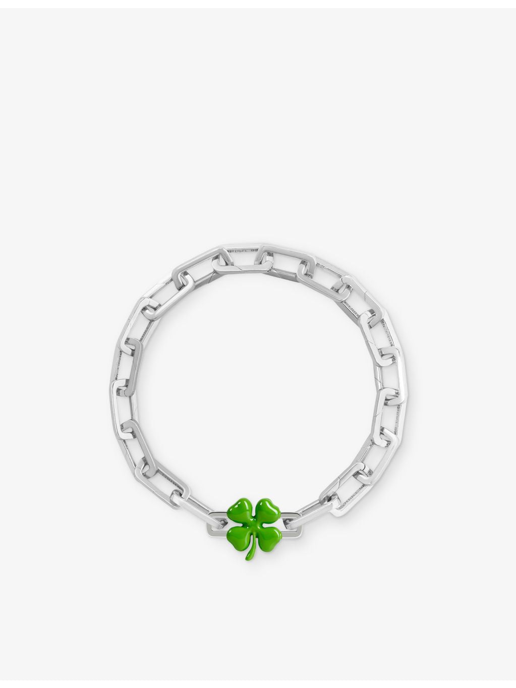 Poubel sterling-silver clover enamel charm, UK version
