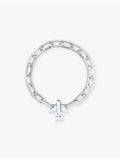Poubel sterling silver aeroplane enamel charm, UK version