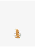 Poubel sterling silver enamel chess knight charm, imported from the UK
