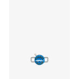 Poubel caviar sterling-silver enamel charm, imported from the UK
