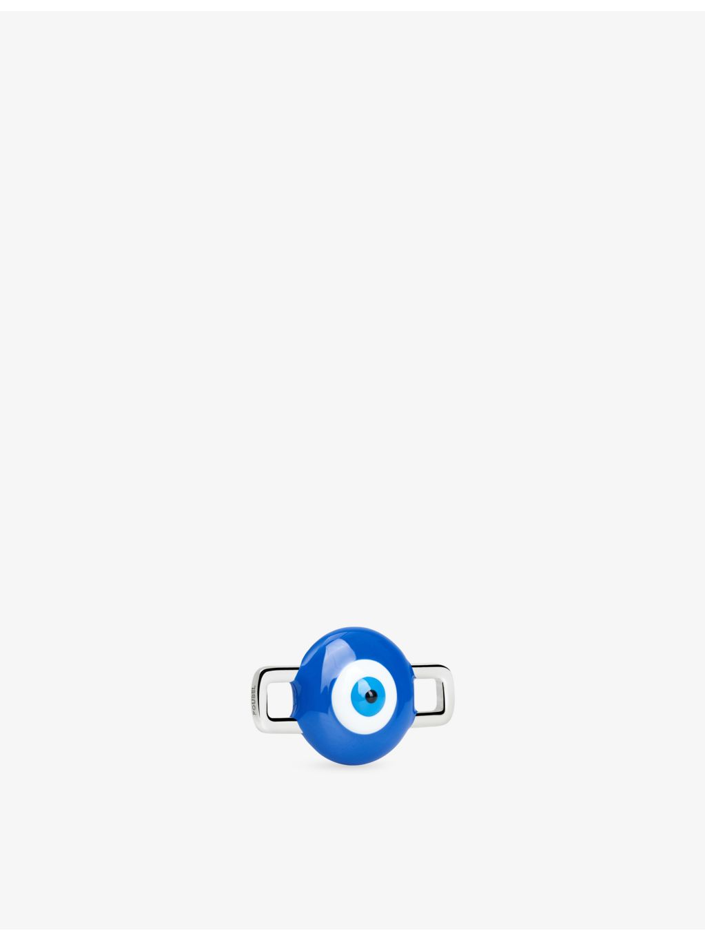 Poubel sterling silver evil eye charm with enamel, UK version