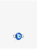 Poubel sterling silver evil eye charm with enamel, UK version