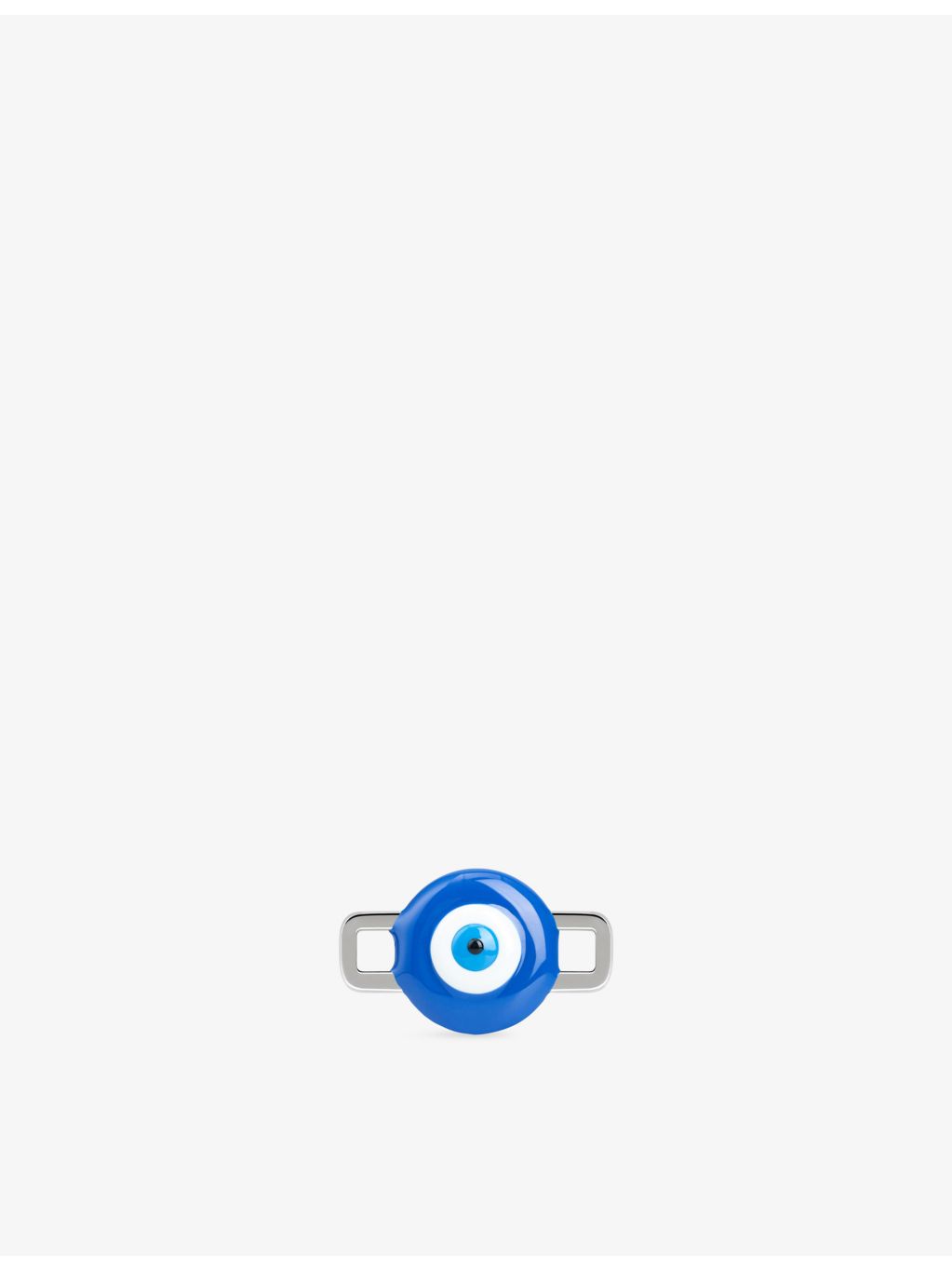 Poubel sterling silver evil eye charm with enamel, UK version