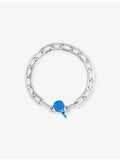 Poubel Padel sterling-silver enamel charm - British product