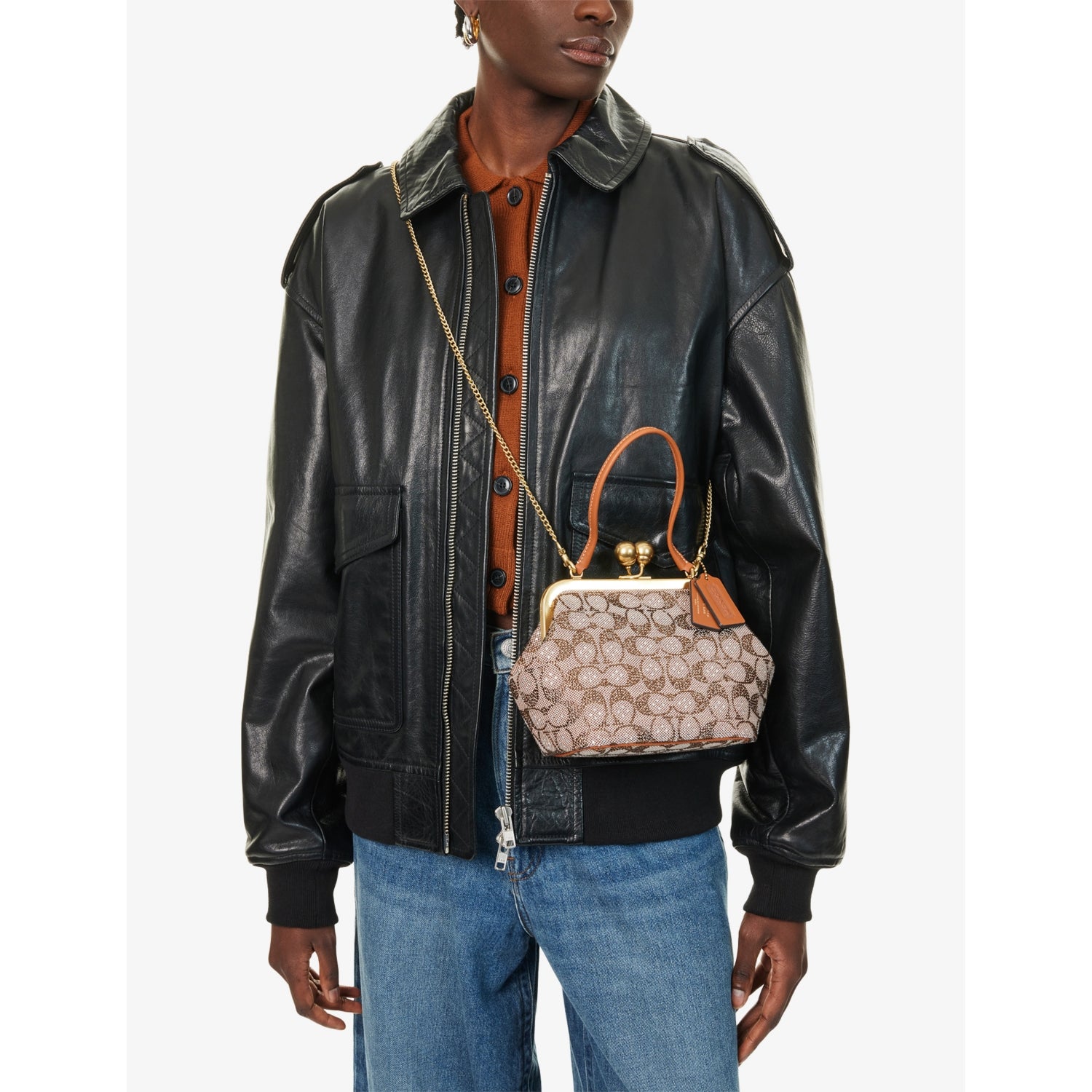 Coach Crystal Kisslock small top-handle bag - British product
