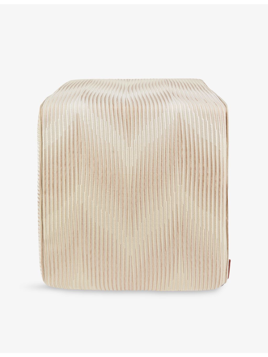Missoni Home woven cube pouf faded zigzag 40cm, UK version