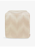 Missoni Home woven cube pouf faded zigzag 40cm, UK version