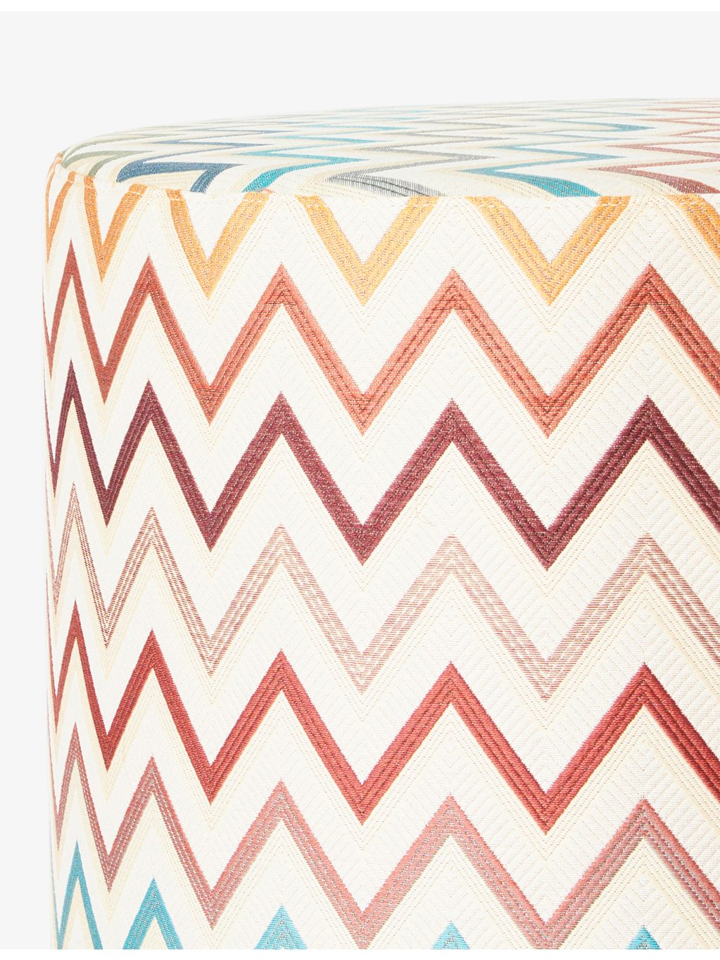 Missoni Home zigzag pattern pouf 40cm, UK version