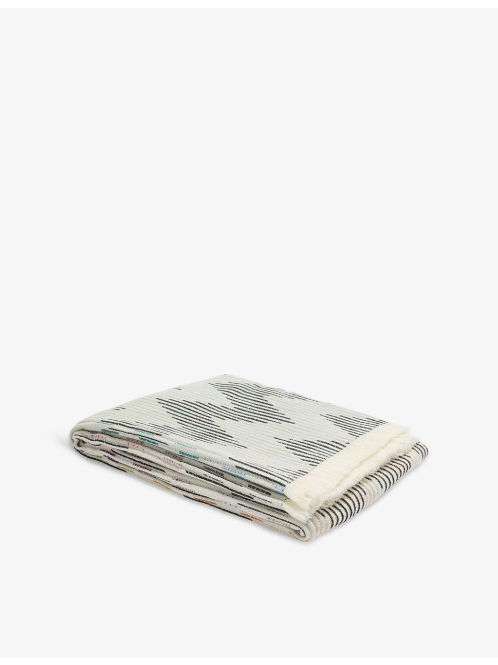 Missoni Home zigzag-pattern wool-blend throw 135cm x 200cm - British product
