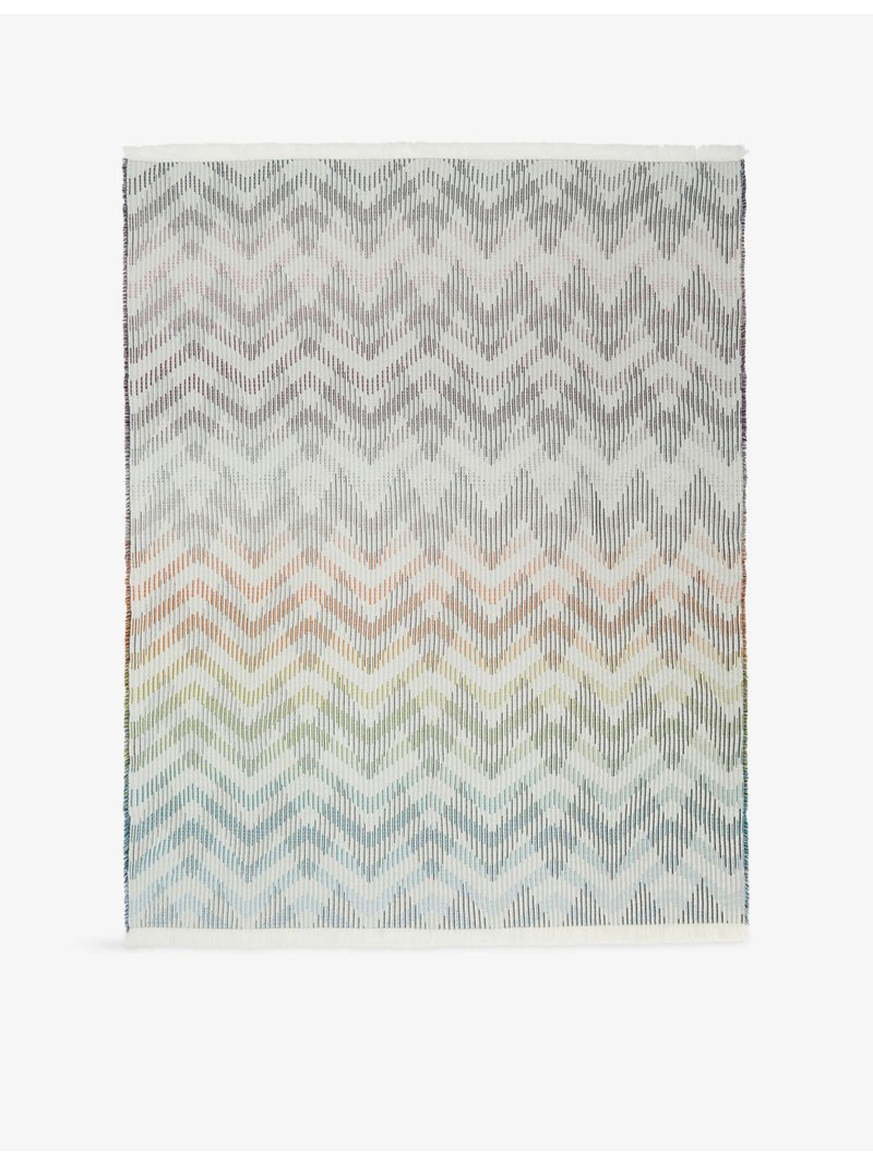 Missoni Home zigzag-pattern wool-blend throw 135cm x 200cm - British product