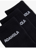 Adanola logo-intarsia ribbed cotton-blend socks pack of three, UK version