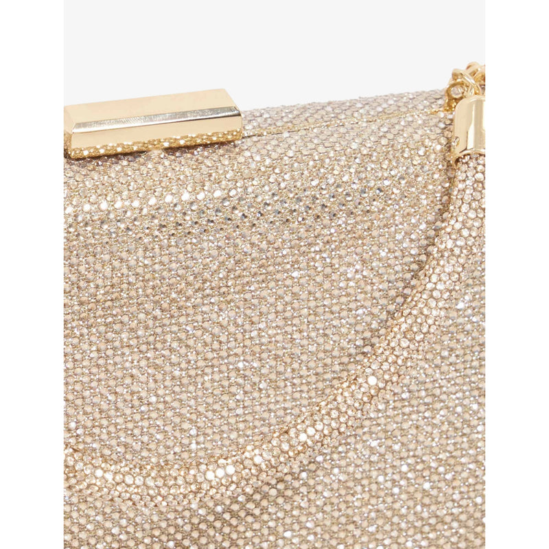 Dune diamante top-handle clutch bag with chain strap, imported from the UK