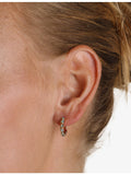 Astrid & Miyu opal hoop earrings in gold-plated sterling silver, UK version
