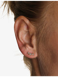 Astrid & Miyu opal climber earrings in gold-plated sterling silver (British brand)
