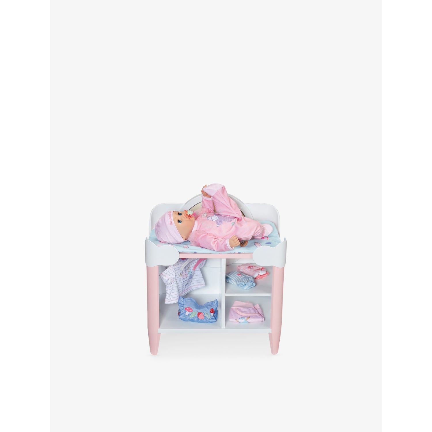 Baby Annabell doll changing table 32cm with mat and hangers (British brand)