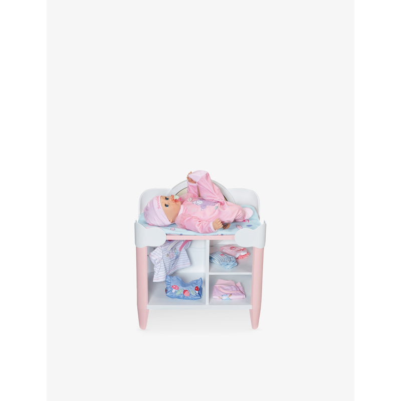 Baby Annabell doll changing table 32cm with mat and hangers (British brand)
