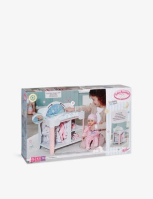 Baby Annabell doll changing table 32cm with mat and hangers (British brand)