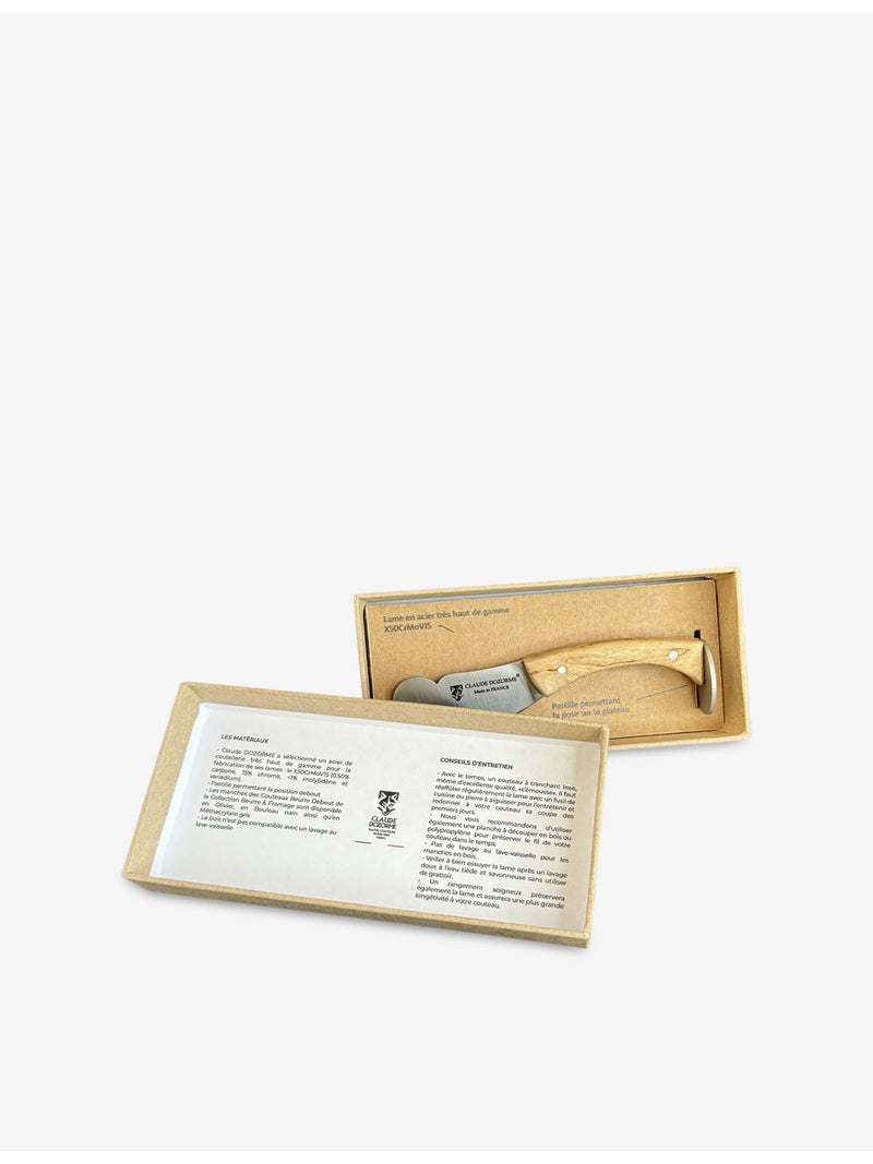 Claude Dozorme wooden handle butter knife, imported from the UK