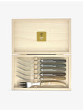 Laguiole stainless steel steak forks set of six, UK version