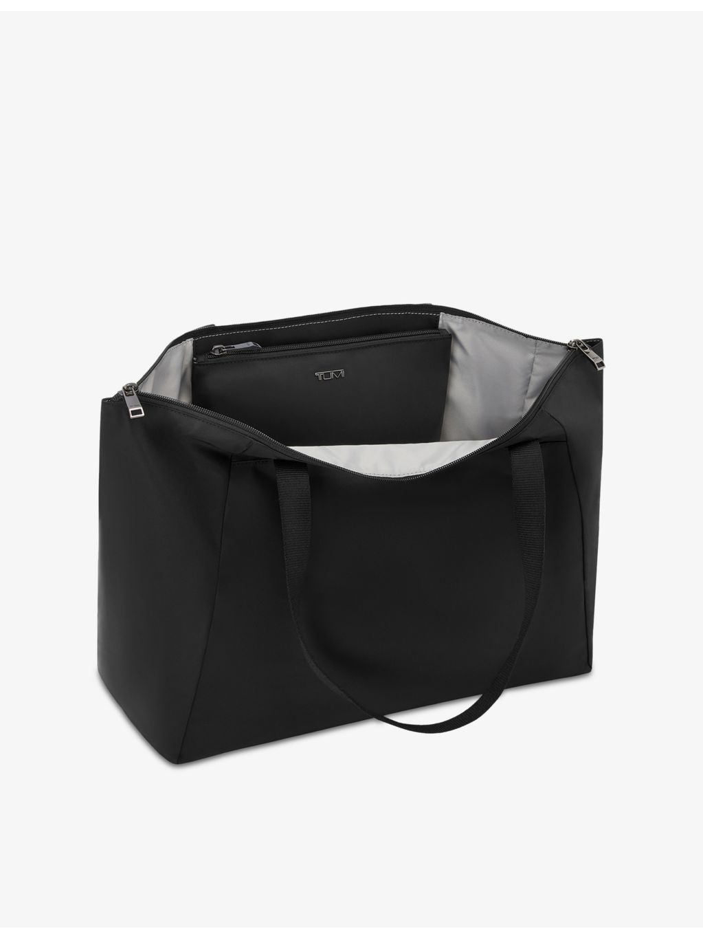 TUMI medium nylon tote bag with double-zip closure, UK version