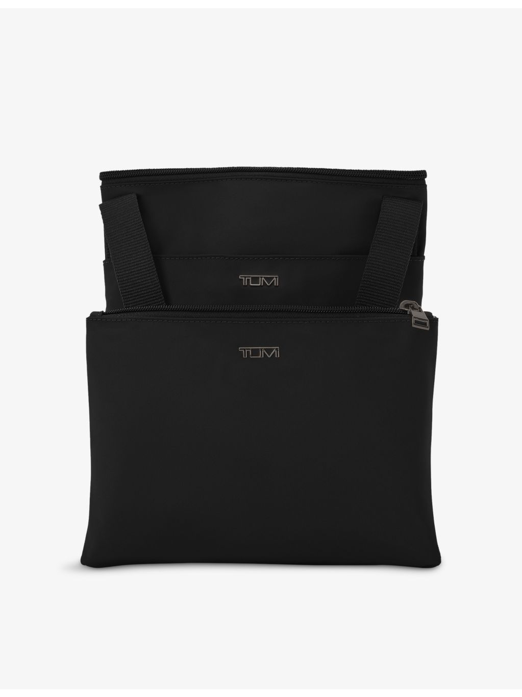 TUMI medium nylon tote bag with double-zip closure, UK version