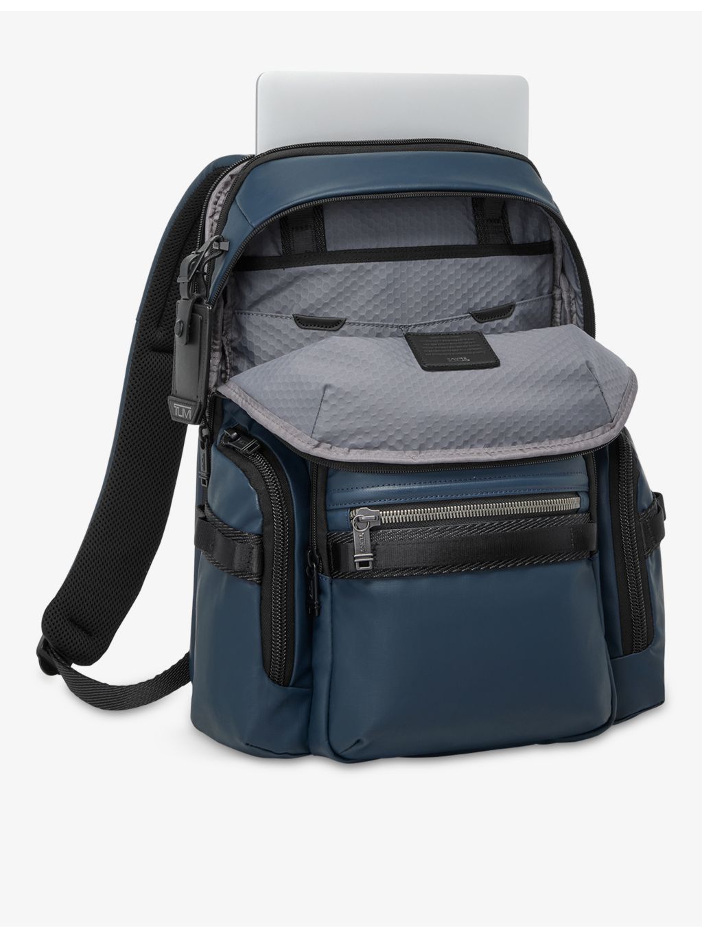 TUMI Alpha Bravo Navigation leather backpack, imported from the UK