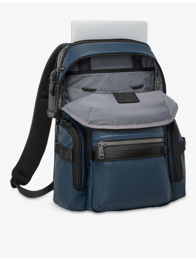 TUMI Alpha Bravo Navigation leather backpack, imported from the UK