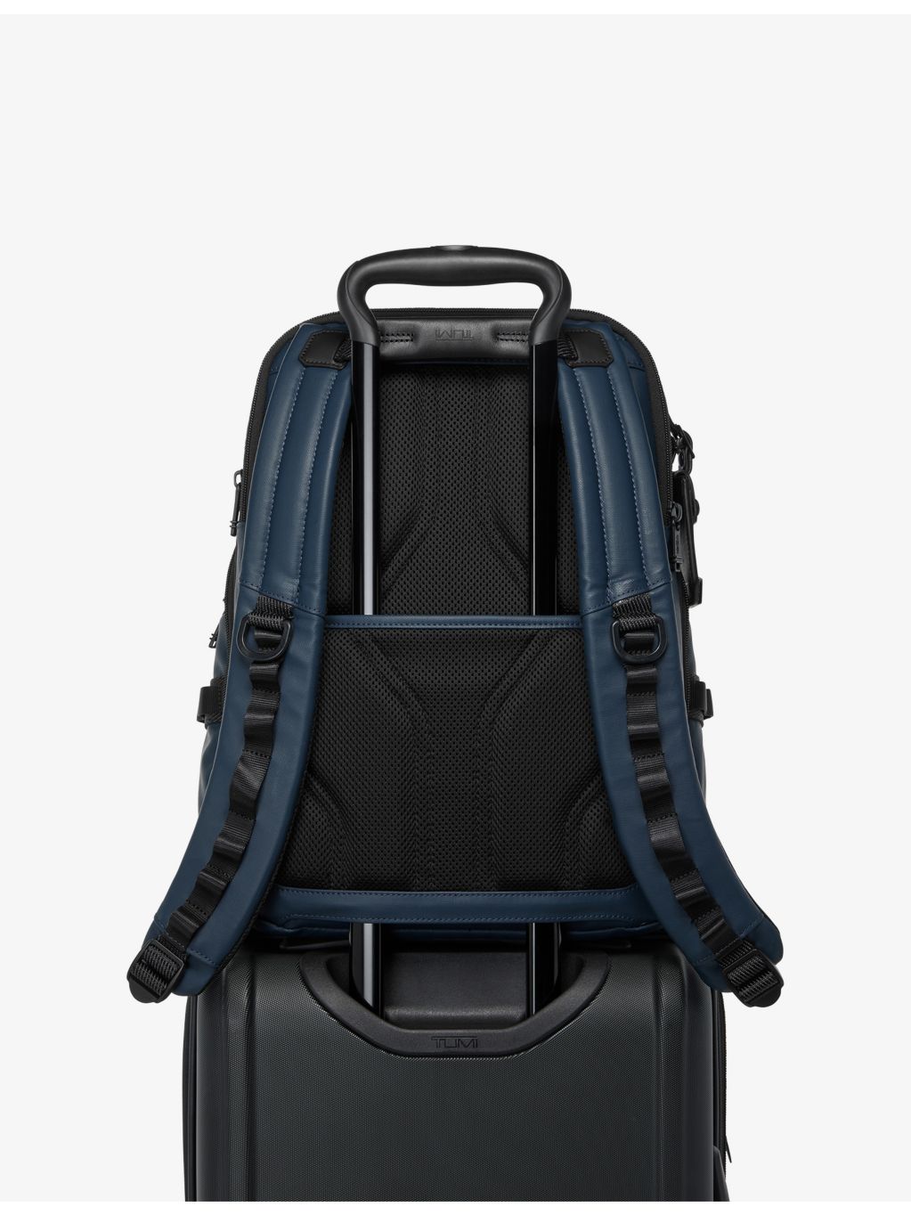 TUMI Alpha Bravo Navigation leather backpack, imported from the UK