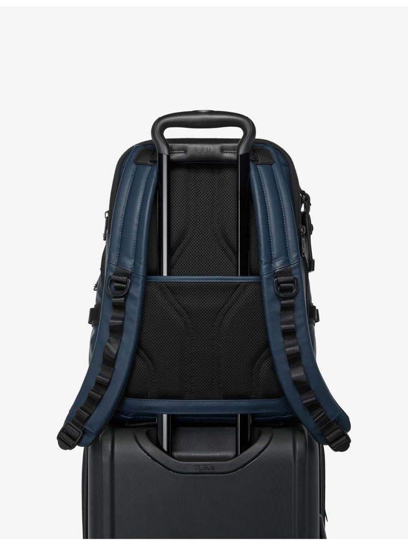 TUMI Alpha Bravo Navigation leather backpack, imported from the UK