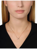 Chaumet 18ct rose-gold diamond pendant necklace, imported from the UK