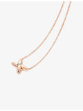 Chaumet 18ct rose-gold diamond pendant necklace, imported from the UK